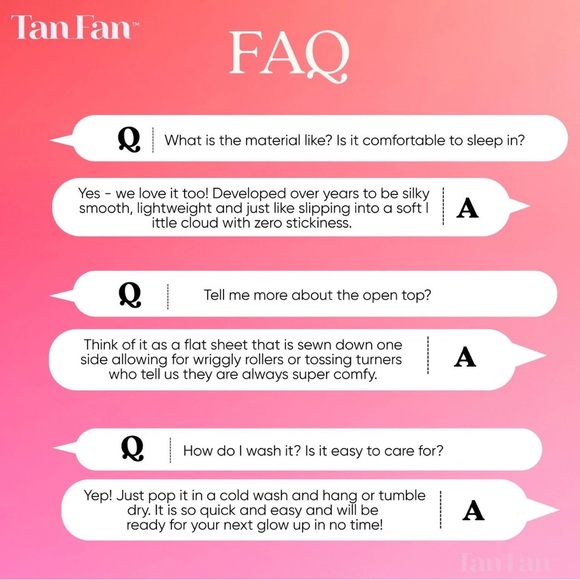 Self Tan Sleep Sac w Open Top Sheet to Kick Off Leave On (Pink) – Loose + Coo... - Picture 3 of 5